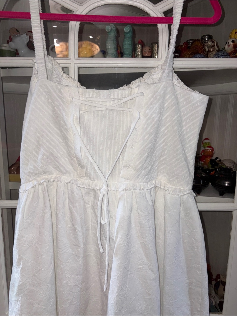 NWT Commense White High-Low Ruffle Sundress - Picture 5 of 7